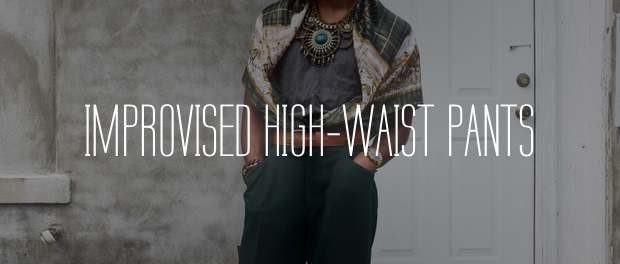 Fall Improvised High Waist Pants