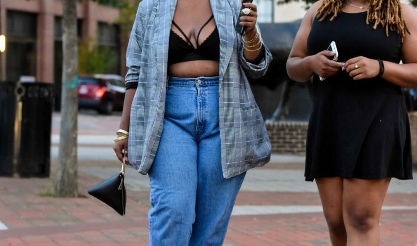 Street Style: Denim, Black and Gold